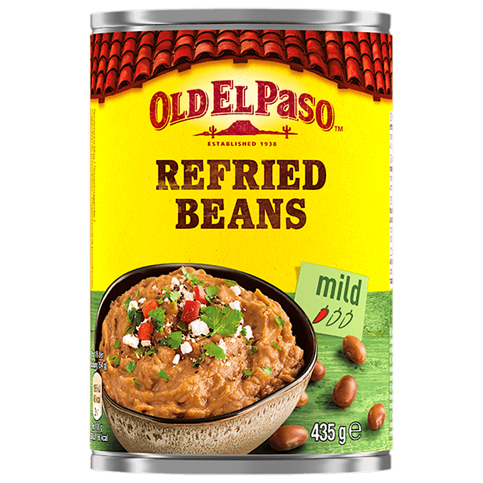 eine Dose Old El Paso mildes Bohnenmus, 435g